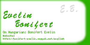 evelin bonifert business card